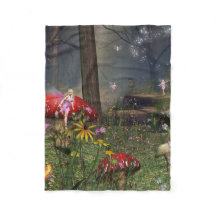 Feenhafter WaldFleece-Decke