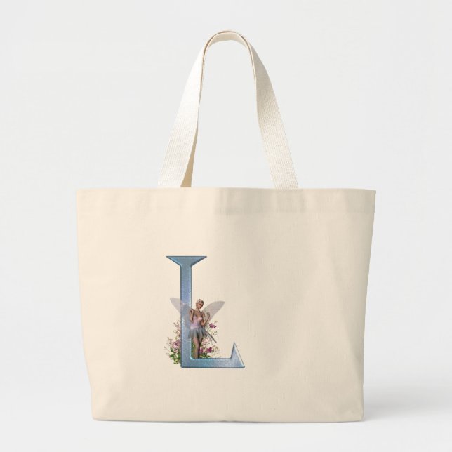 Feenhaftes Monogramm L Jumbo Stoffbeutel (Vorne)
