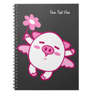 Feenhaftes Schwein-Notizbuch Notizblock
