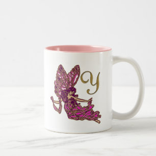 Feenhaftes y-Monogramm Zweifarbige Tasse