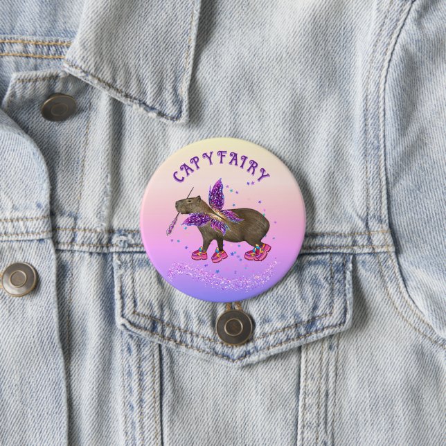 Feenkapybara-Magie Button (Beispiel)
