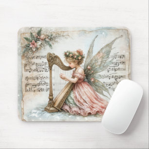Feenpixie spielt Harfe Mousepad