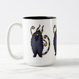 Feeping Geschöpf-Tasse - gestreiftes Zyklopmonste Zweifarbige Tasse