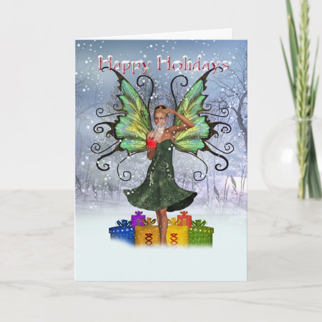 Féerie Carte de Noël - Joli Gi Fairy (Devant)