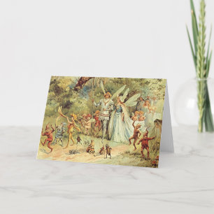 Féerie Carte de voeux King et Queen Fae Pagan