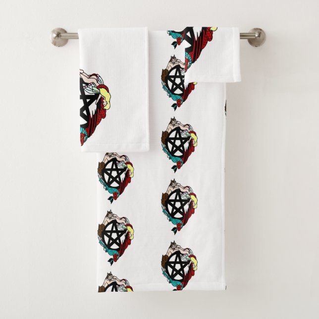 Féeries Et Serviettes De Bain Pentacle (En situation)