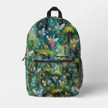 Fées dans le sac à dos Nature