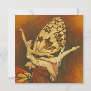 Fées dansantes Carré senti Invitation