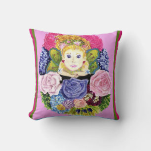Fées et fleurs Coussin américain MoJo