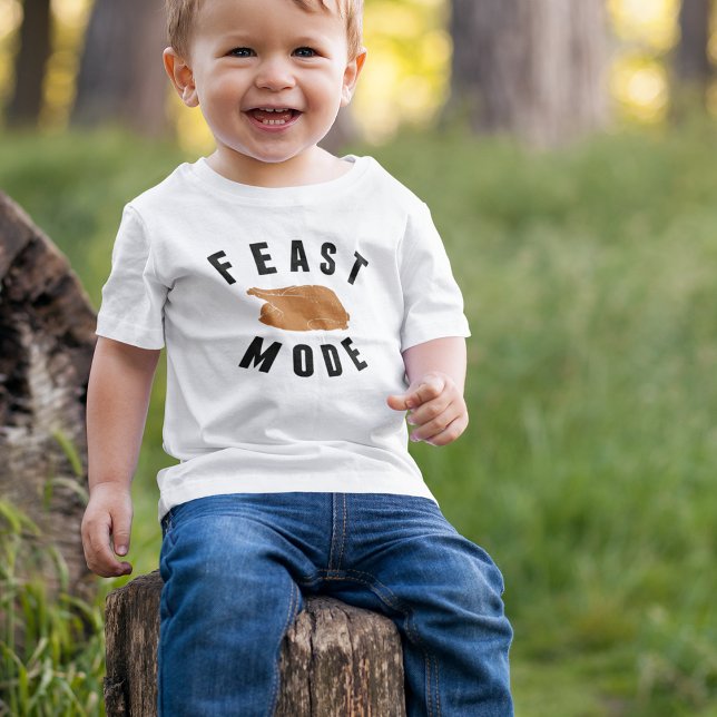 Feestmodus | Erntedank Turkey Baby T-shirt (Von Creator hochgeladen)