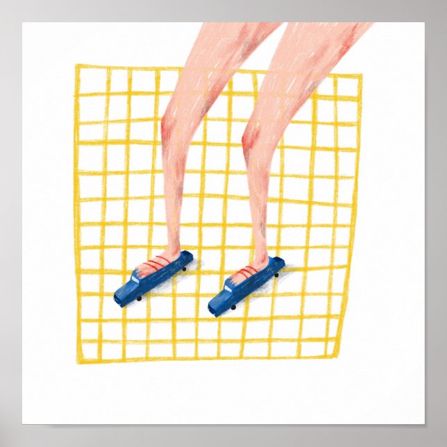 Feet on cars poster (Vorne)