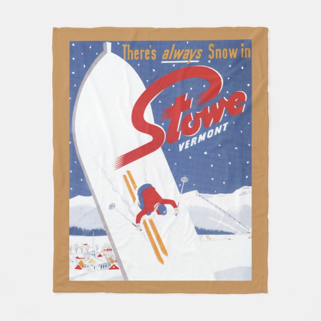 Fegendes S - Es gibt immer Schneepromo-Plakat Fleecedecke (Vorderseite)
