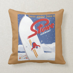 Fegendes S - Es gibt immer Schneepromo-Plakat Kissen