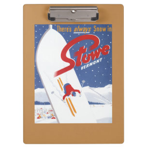Fegendes S - Es gibt immer Schneepromo-Plakat Klemmbrett