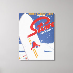 Fegendes S - Es gibt immer Schneepromo-Plakat Leinwanddruck