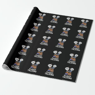 Feger Spricht Funny Sweet Talk Besen Wortspiel Dun Geschenkpapier