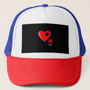 Fehlendes Stück Herz Puzzle Valetines Day Shirt Ge Truckerkappe