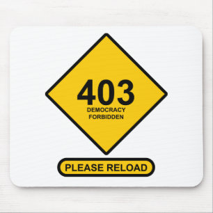 Fehler 403: Demokratie verboten Mousepad