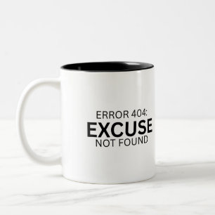 Fehler 404: Entschuldigung nicht gefunden Zweifarb Zweifarbige Tasse