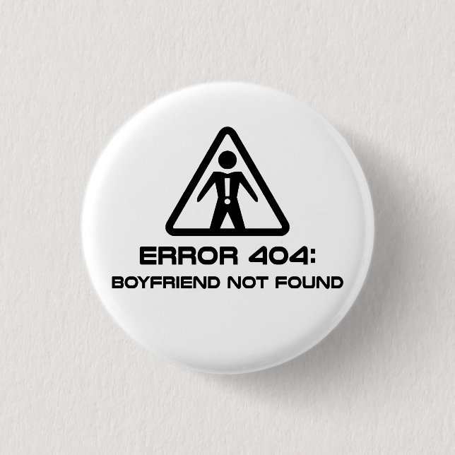 Fehler 404 Freund wurde nicht gefunden Button (Vorderseite)
