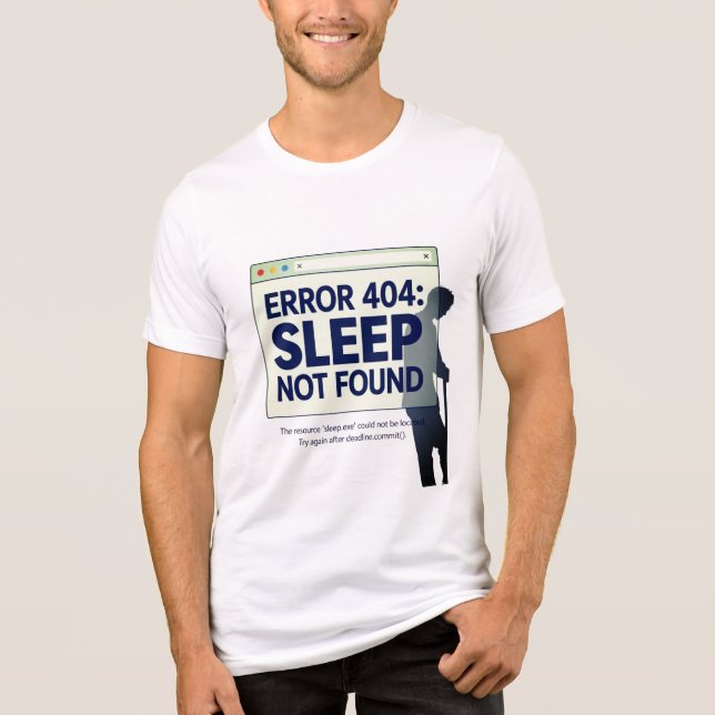 Fehler 404 Sleep nicht gefunden Programmer Life De Tri-Blend Shirt (Vorderseite)