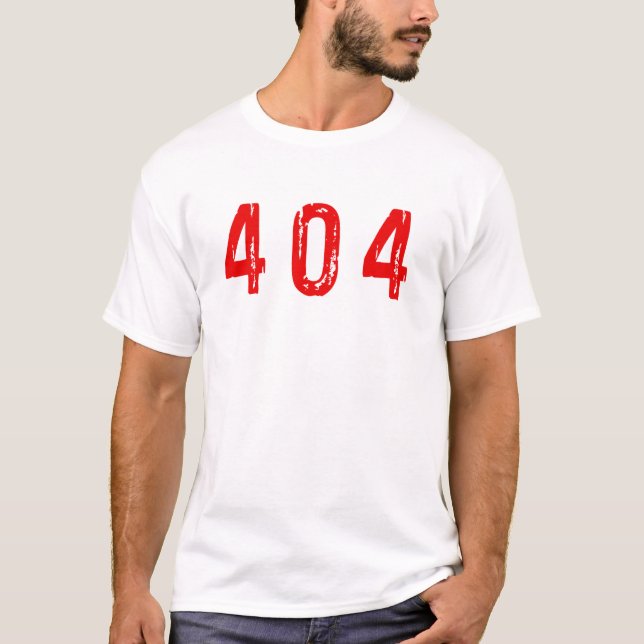 Fehler 404 T-Shirt (Vorderseite)
