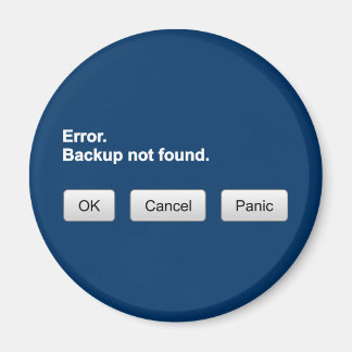 Fehler. Backup wurde nicht gefunden. OK- Abbrechen Magnet