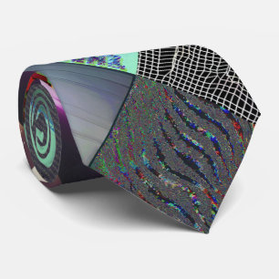 Fehler beim Laden der Dark Glitch Art Abstract Gri Krawatte