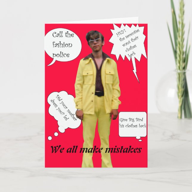 Fehler Dankeskarte (Vorderseite)