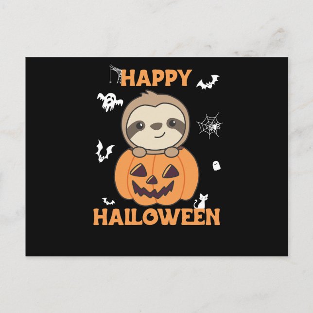 Fehler in Kürbiskraut-Süßen-Slots zu Halloween Postkarte (Vorderseite)