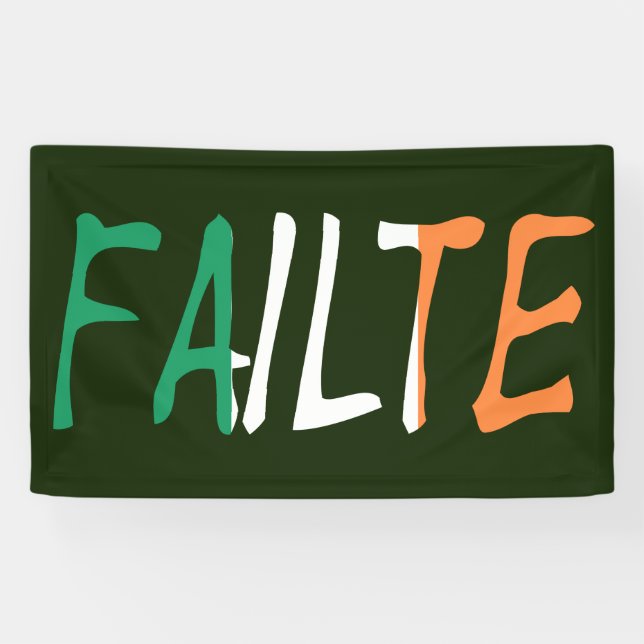 Fehler überlagert auf irischer Flagge Banner (Horizontal)