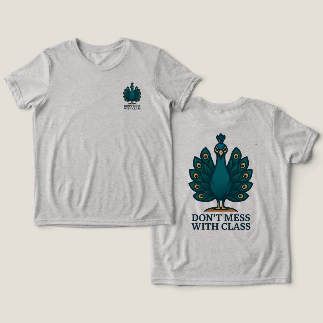Fehler und Blume Tri-Blend Shirt (Design Vorderseite & Rückseite)