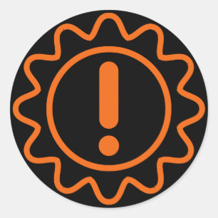 Fehleraufkleber für die Übertragung Runder Aufkleber