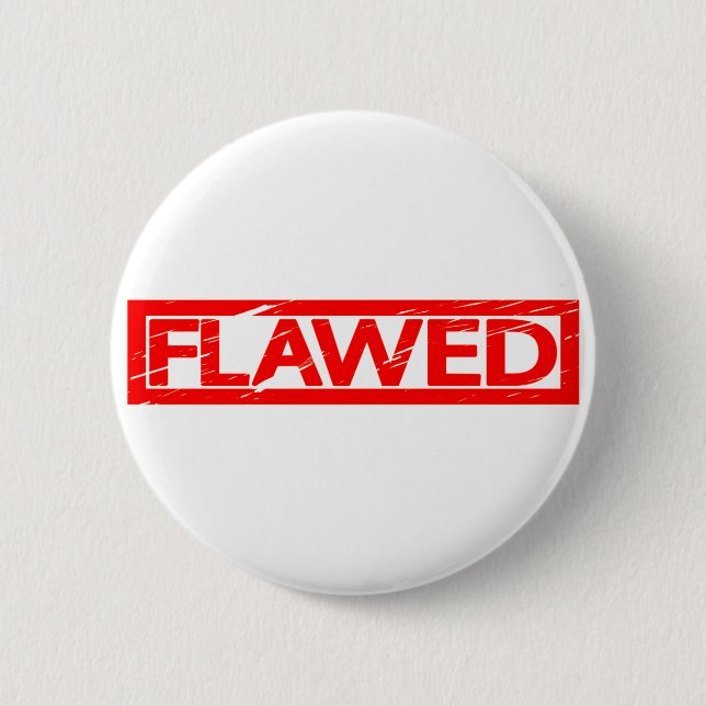Fehlerhafte Briefmarke Button (Vorderseite)