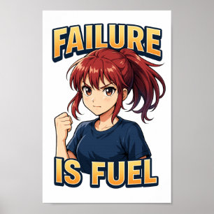 FEHLERHAUS - Hochglanz-3D-Anime Girl Art for Poster