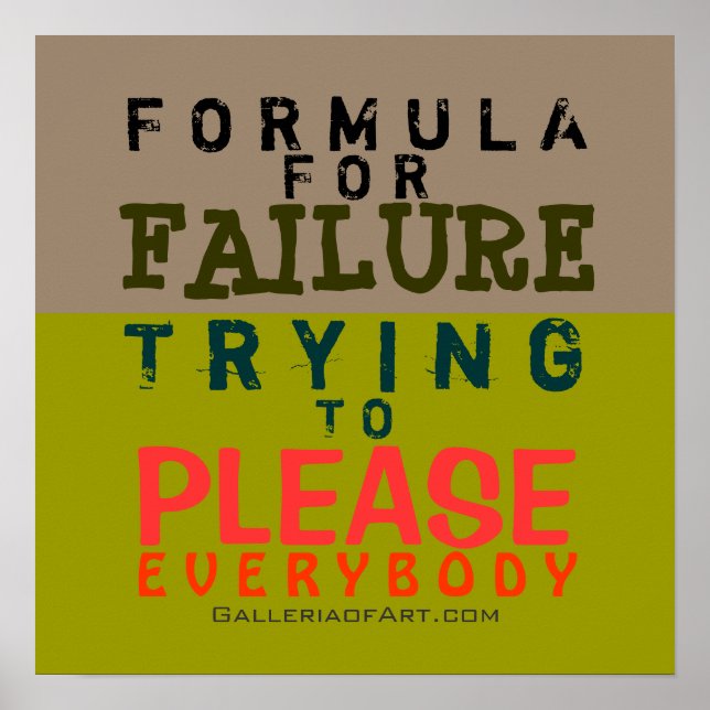 Fehlformel ~ 16x16 Poster (Vorne)