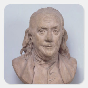 Fehlschlag von Benjamin Franklin 1778 Quadratischer Aufkleber