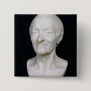 Fehlschlag von Voltaire ohne seine Perücke, 1778 Button