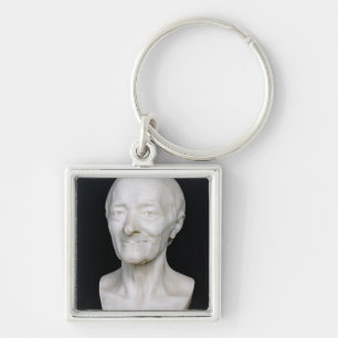 Fehlschlag von Voltaire ohne seine Perücke, 1778 Schlüsselanhänger