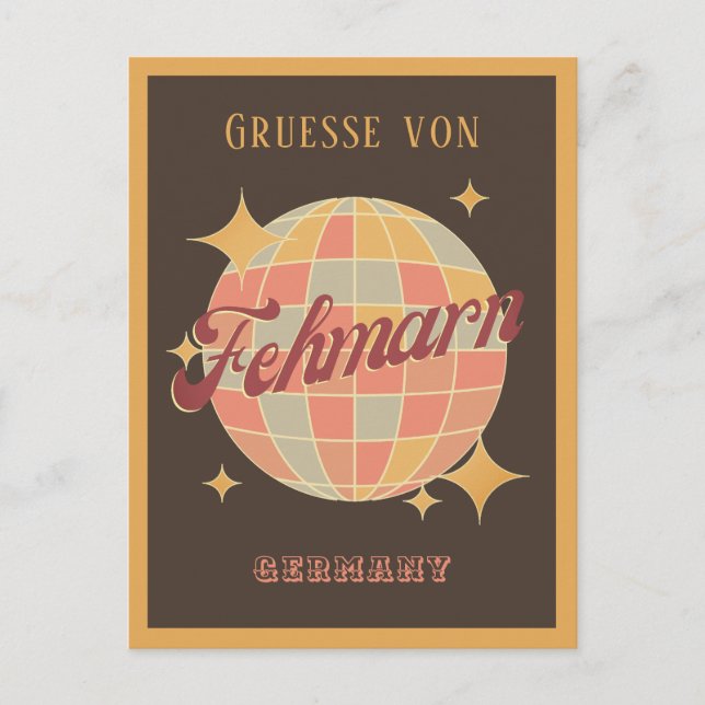 Fehmarn deutsche Ostseeinsel Postkarte (Vorderseite)