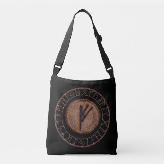 Fehu - Elder Futhark rune Tragetaschen Mit Langen Trägern