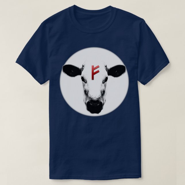 Fehu Rune of Wealth T-Shirt (Design vorne)