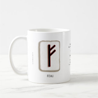 Fehu RuneStone 11 oz. Tasse