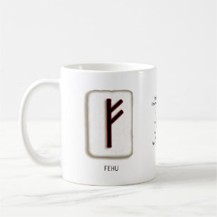 Fehu RuneStone-Tasse Kaffeetasse