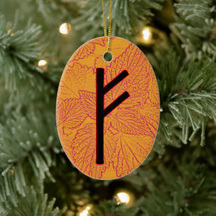 Fehu Viking Rune Yule Ornement - Devenir!