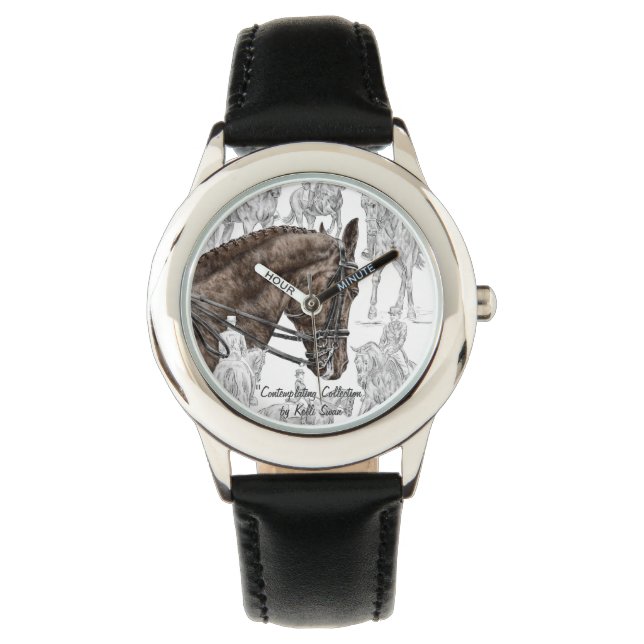 FEI für eingesammelte Dressurpferde Armbanduhr (Vorderseite)