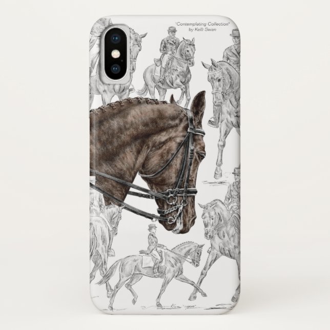 FEI für eingesammelte Dressurpferde Case-Mate iPhone Hülle (Rückseite)
