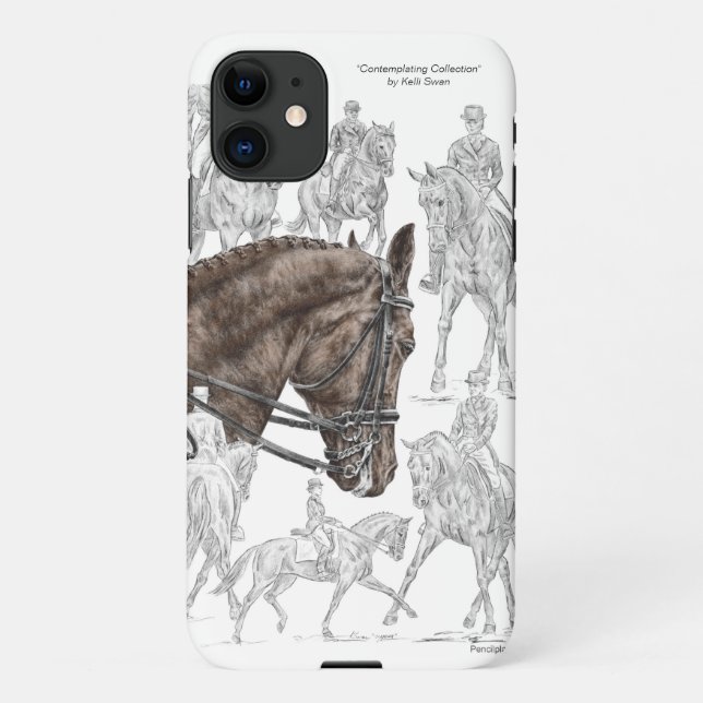 FEI für eingesammelte Dressurpferde iPhone 11 Hülle (Rückseite)