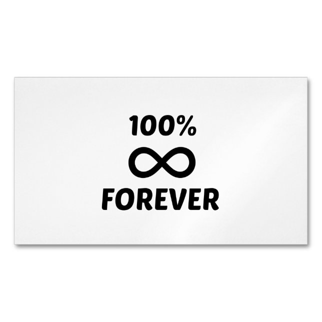 FEIER 100% MAGNETISCHE VISITENKARTE (Vorderseite)
