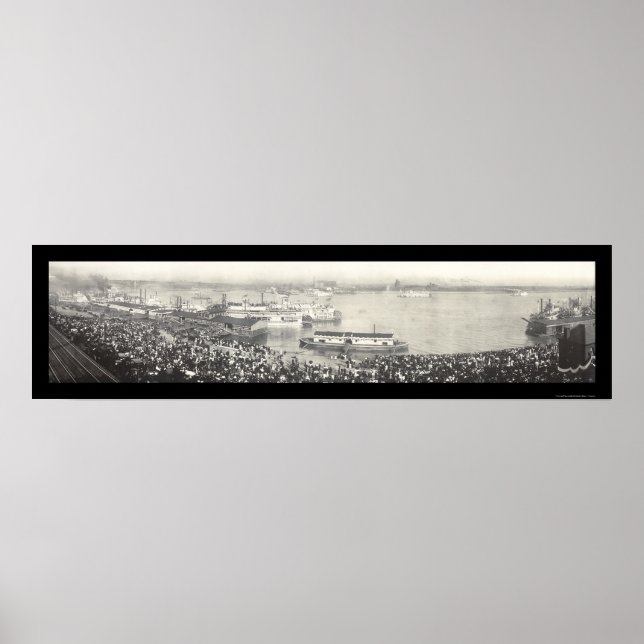 Feier 1907 in St. Louis Foto Poster (Vorne)